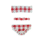 Dolce &Gabbana XS/S White/Red Crochet Bikini Set New Never Worn