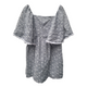 La Coqueta Girls (8 Years) Grey Cotton Lovely Summer Dress with Printed Birds