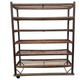 Wooden vintage Shelves Planter Display on Castors