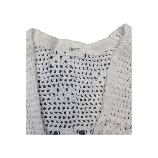 Next (7 Years) Girls White Crochet Cardigan - Never Worn