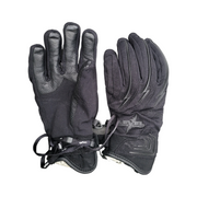 Level Mixed Material Ski/Snowboarding Gloves in Black, Size M8