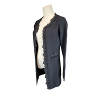 Mademoiselle Coco Style Long Cardigan in Black, Size Small