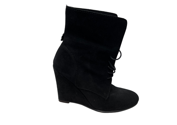 Zara Suede Multi Style Wedge Boot 38 Stylish and Comfortable Women's Boots