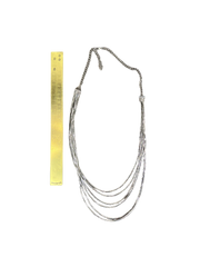 Layered Silver Long Chain Modern And Stylish Jewellery For Women
