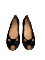 Stylish Mark Jacob Mouse Flat Pumps Size 40 Women's Black Leather