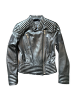 *SALE* Philipp Plein Napa Leather Biker Jacket with Bambi Motif Gently Used Perfect Condition