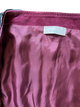 Pinko Purple Navy Suede Leather Python Trim Biker Jacket XS Stunning Design!