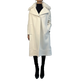 Ports Cream Shearling Collar Wool Coat Size 38 Gently Used and in Perfect Condition