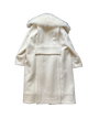 Ports Cream Shearling Collar Wool Coat Size 38 Gently Used and in Perfect Condition