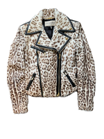 Pucci Cream Brown Goatskin Biker Jacket 36 Perfect Condition Never Worn