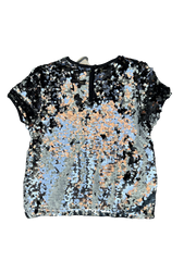 Glitter and Glamour: Sparkling Primark Premium Silver Sequin Top for Girls 9-10Y Brand New with Tags