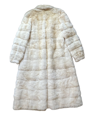 Unsigned Cream Mink Full Length Coat Small