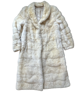 Unsigned Cream Mink Full Length Coat Small