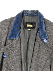 Vintage Authentic Voyage Men's Luxe Grey Coat L