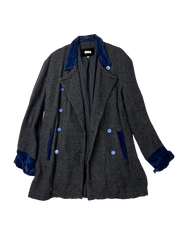 Vintage Authentic Voyage Men's Luxe Grey Coat L