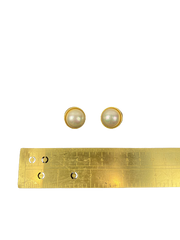 Vintage Faux Pearl and Gold Clip On Earrings Timeless and Elegant Accessory