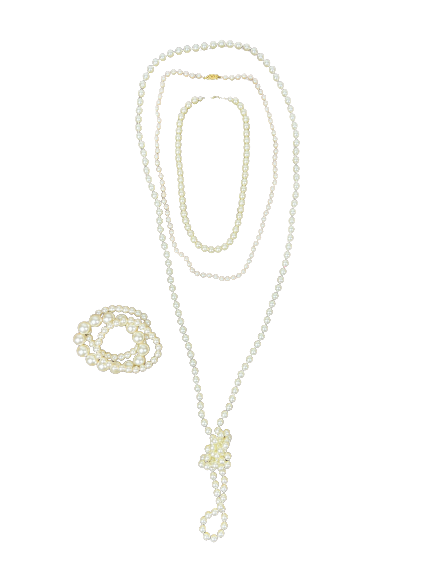 Complete your look with this stunning Faux Pearl Necklace Stack Set Perfect for Weddings Parties and Daily Wear
