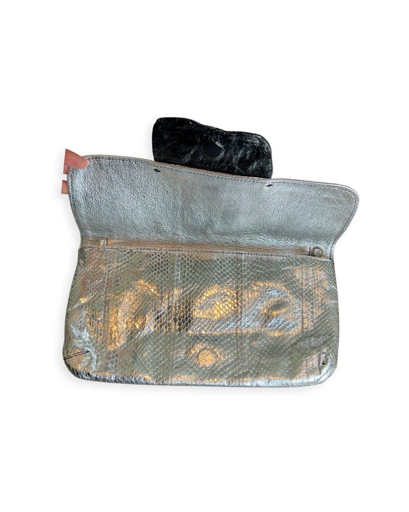 Crocodile Snake Clutch Large