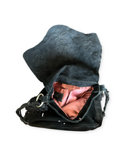 Suede Military Style Cross Body Bag Stylish and Practical for Any Occasion