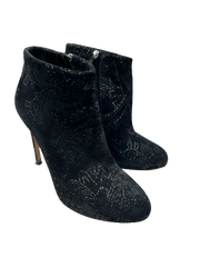 Elegant and Chic Rupert Sanderson Suede Low Ankle Boot  Size 38.5 Patterned Embossed Low Ankle Boot 38.5
