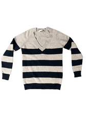 Stella McCartney Cashmere Wool Striped Jumper Stylish and Comfortable 40