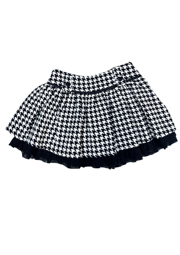 Stylish and Sophisticated Houndstooth Women's Skirt Perfect for Any Occasion Small