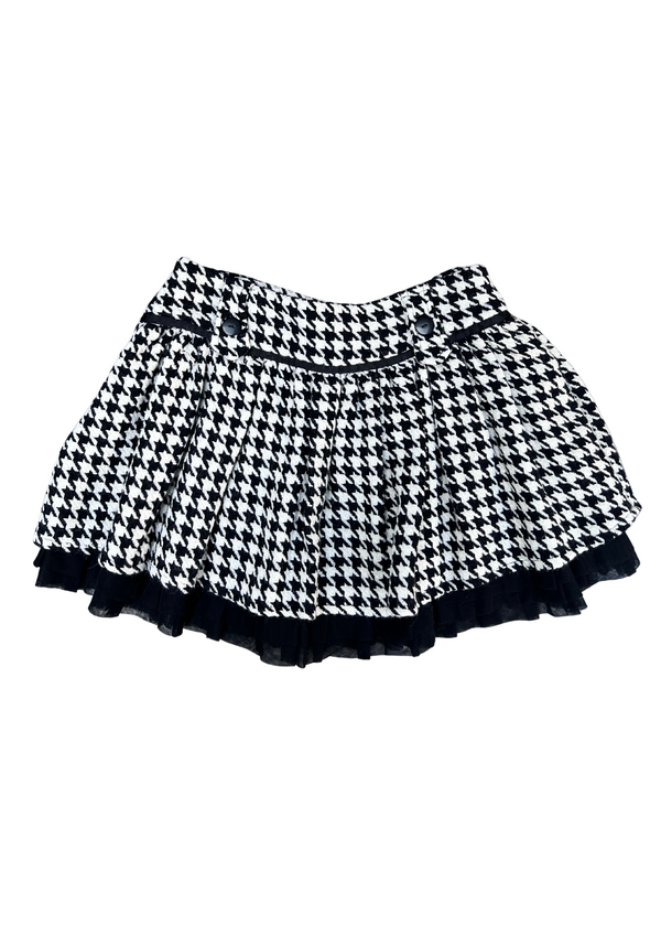 Stylish and Sophisticated Houndstooth Women's Skirt Perfect for Any Occasion Small