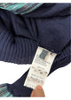 Anna Rita N Navy Shirt Detail Cardigan Comfort and Style Combined Large