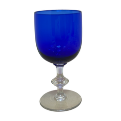 Rare Blue Cobalt Wine Water Glass Perfect Addition to Your Collection