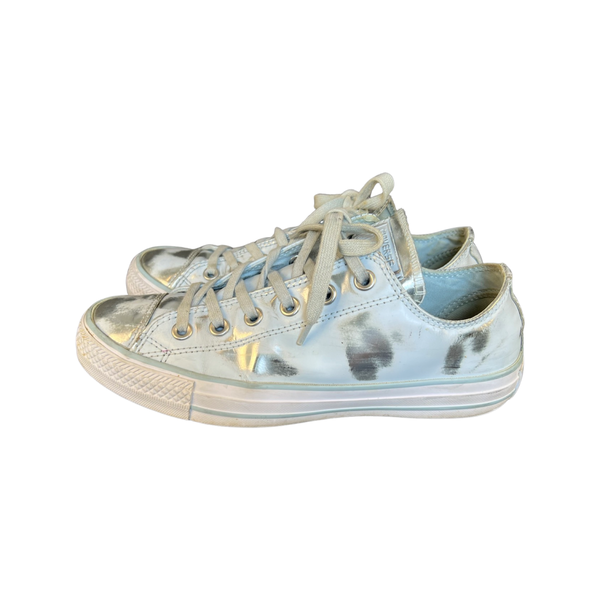 Converse Blue Silver Metallic Two Tone UK6