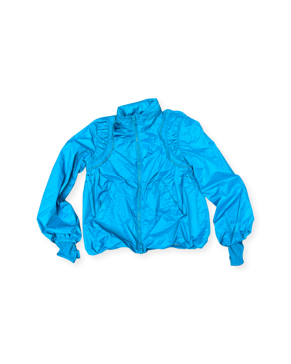 Stylish and Practical Stella McCartney Water Repellent Running Jacket Bright Blue 36