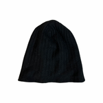 The Elder Statesmen Black Thick Cashmere Beanie Hat