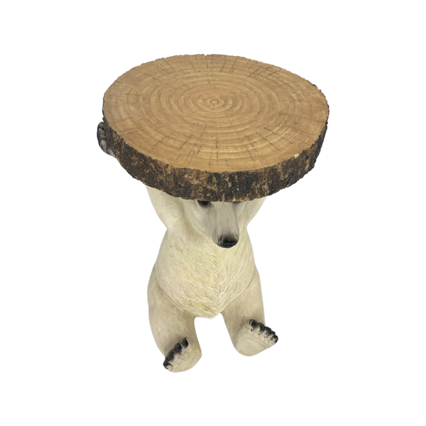 Add a Touch of Wilderness to Your Decor with KARE Polar Bear Side Table