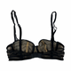 La Perla Black Bra Brocade Flattering and Elegant Size 34B