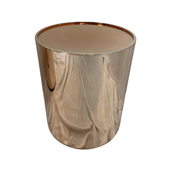 Kartell Componibili 2 High Circular Stackable Side Table Rose Gold