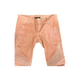 Balmain Woman’s Peach Leather Biker Jeans Runway Collection Signature Buttons Size 36