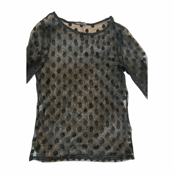 Capture the Spotlight with Zara’s Small Delicate Dotted Net Top