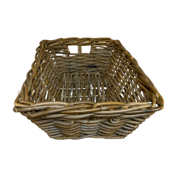 Handmade Woven Wicker Storage Hamper Tray Perfect Organisational Solution for Your Home