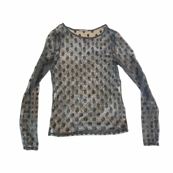 Capture the Spotlight with Zara’s Small Delicate Dotted Net Top
