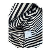 Uniglo Black White Striped Cotton Turtle Neck in Size S Authentic and Chic