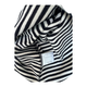 Uniglo Black White Striped Cotton Turtle Neck in Size S Authentic and Chic