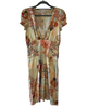 Stunning Alma Aguillar Madrid Printed Silk Dress Size 34