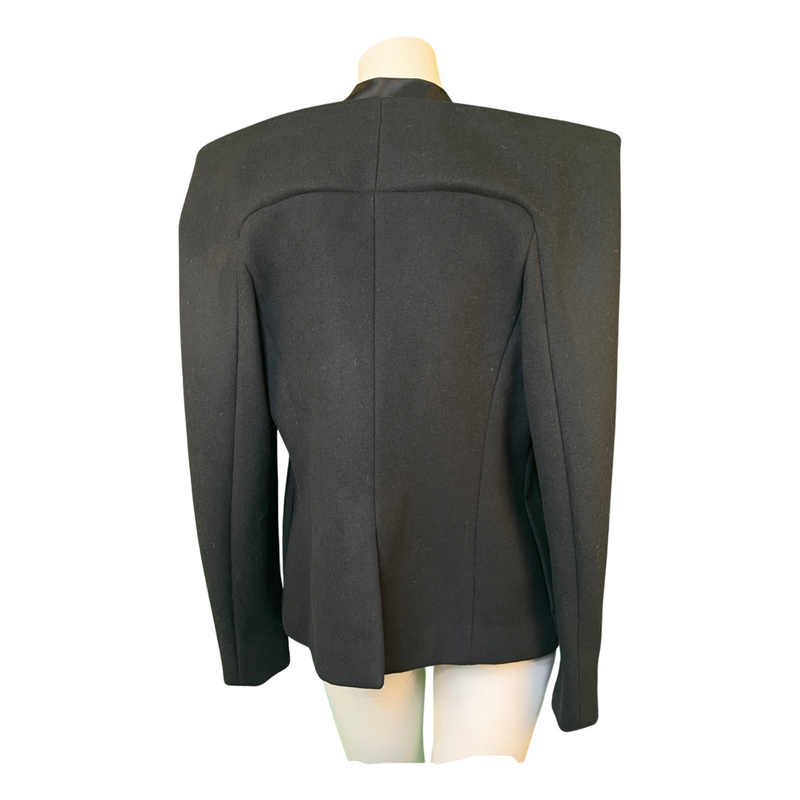 Juan Hernandez Dales Cashmere Couture Blazer Sophisticated Style with Satin Tuxedo Detail 38