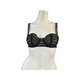 La Perla Black Bra Brocade Flattering and Elegant Size 34B