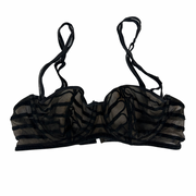 La Perla Black Bra Brocade Flattering and Elegant Size 34B
