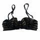 La Perla Black Bra Brocade Flattering and Elegant Size 34B