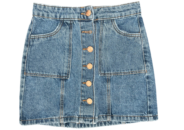 Unsigned Blue Denim Skirt