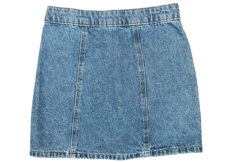 Unsigned Blue Denim Skirt