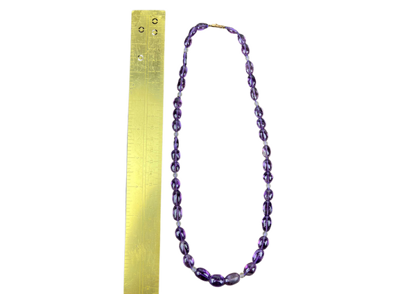 Elegant Amethyst Beaded Gold Necklace Perfect for Special Occasions