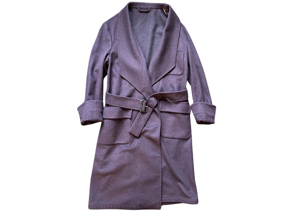 Burberry Runway Purple Wool Over Sized Cashmere Coat 38